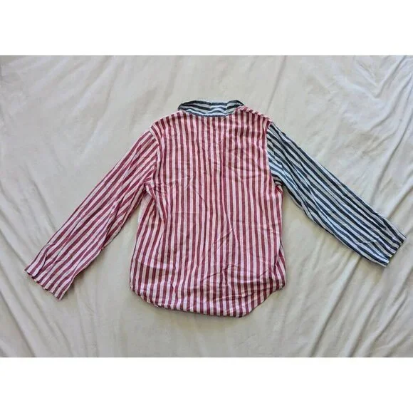 VICTORIA'S SECRET Women's Pajamas Flannel PJ 2-piece Set Small Stripes - Picture 4 of 10